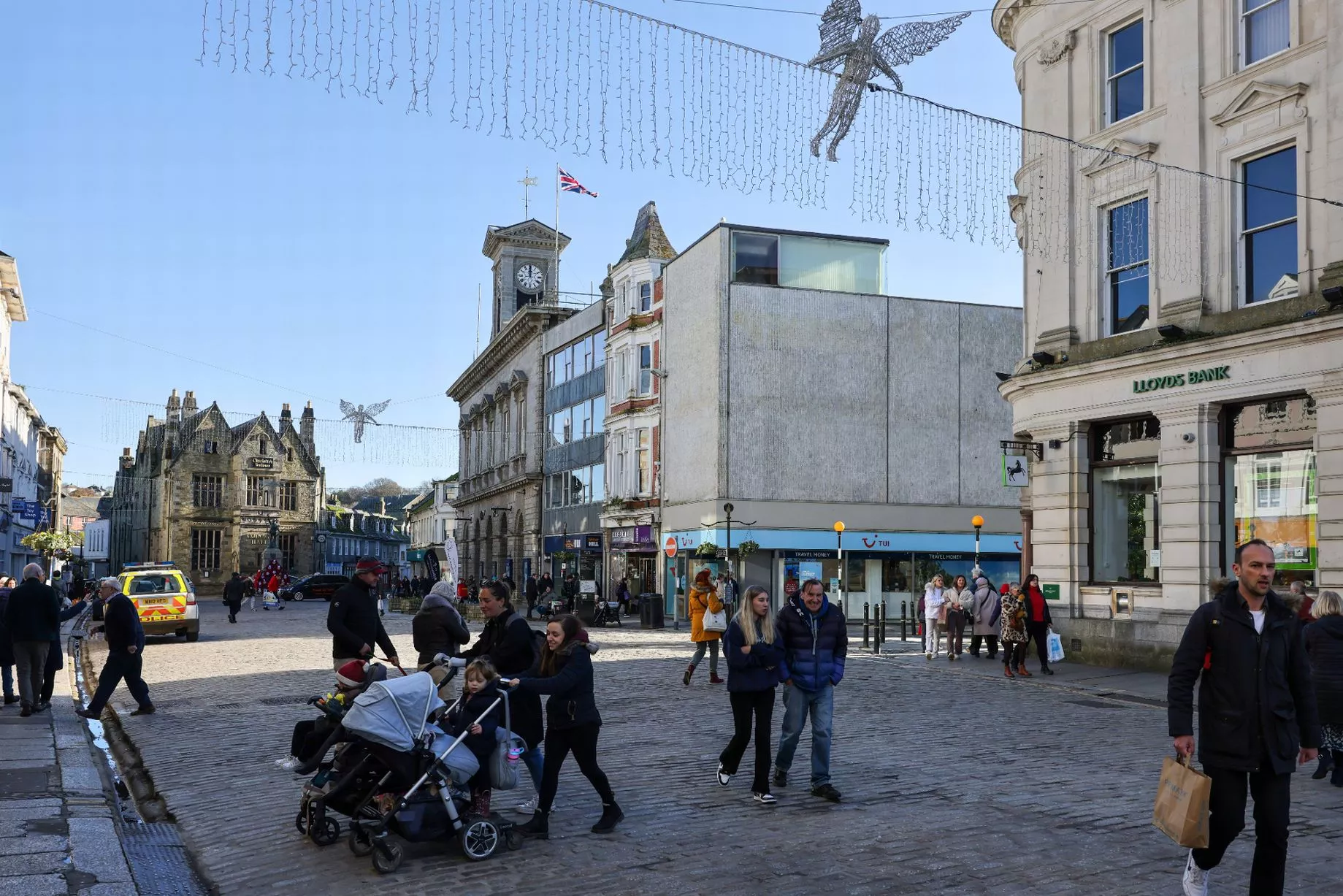 The view of Boscawen Street in Truro taken in December 2023.