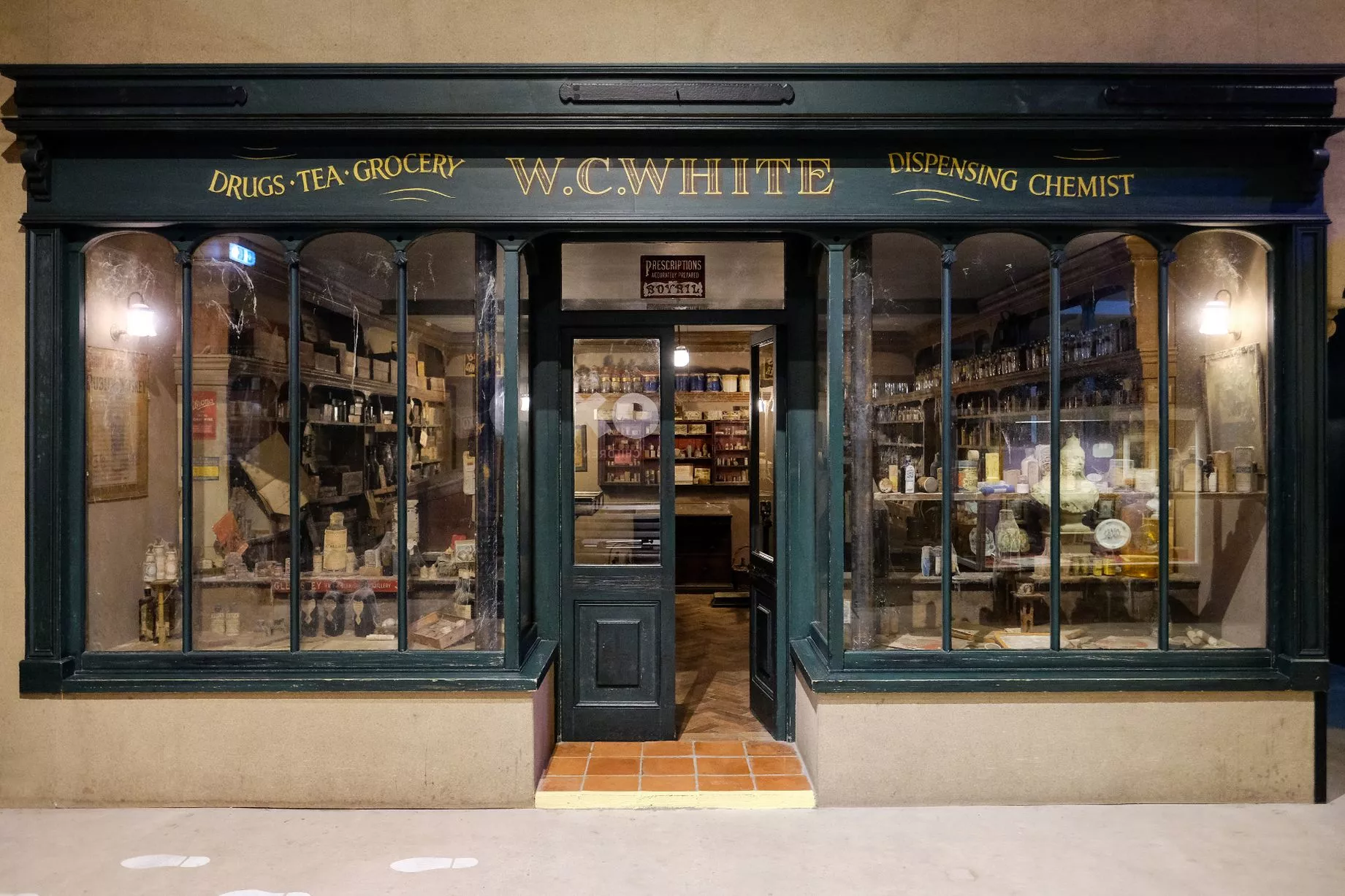 Inside the Victorian time-capsule chemist shop that lay untouched for 80 years before being discovered and moved to Flambards Theme Park in Helston.